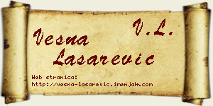 Vesna Lašarević vizit kartica